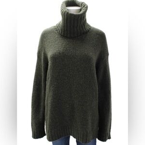 BLK DNM Knitted Chunky Ribbed Oversized Turtleneck Sweater XS S